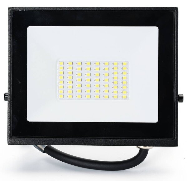 Faro proiettore Led Slim 30W Nero da esterno IP65 Bianco freddo 6500K Aigostar