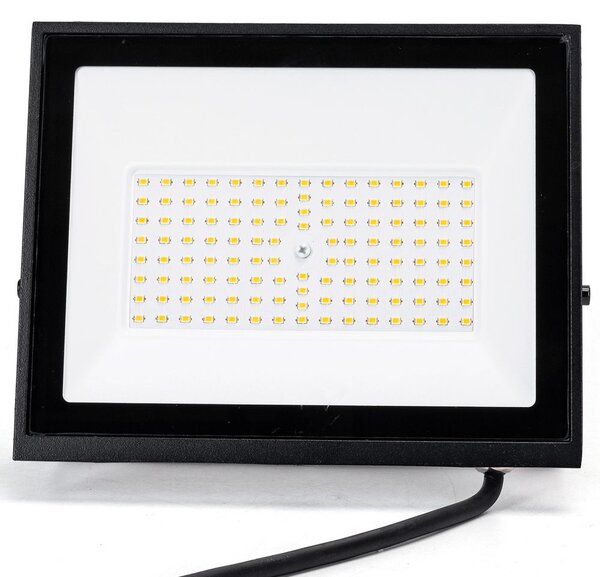 Faro proiettore Led Slim 70W Nero da esterno IP65 Bianco neutro 4000K Aigostar