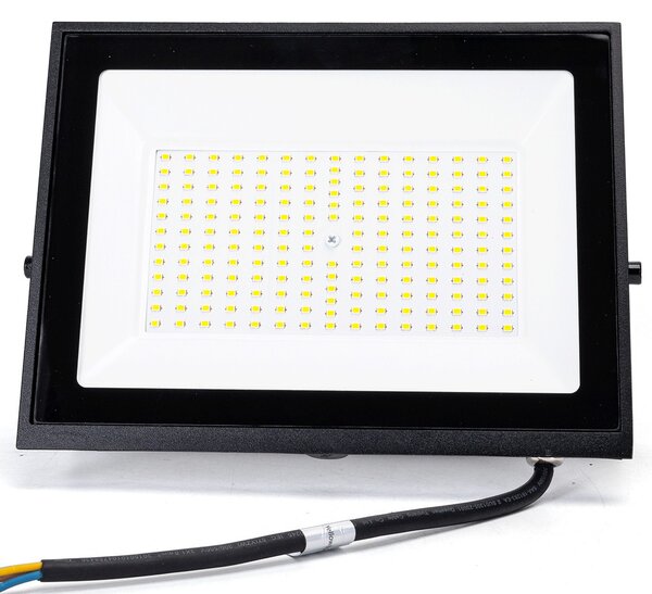 Faro proiettore Led Slim 100W Nero da esterno IP65 Bianco neutro 4000K Aigostar