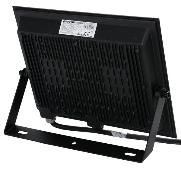 Faro proiettore Led Slim 100W Nero da esterno IP65 Bianco freddo 6500K Aigostar