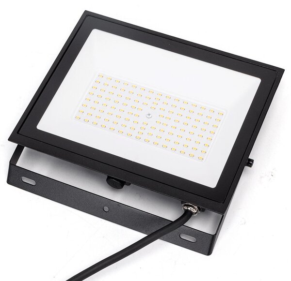 Faro proiettore Led Slim 70W Nero da esterno IP65 Bianco neutro 4000K Aigostar
