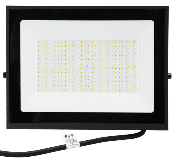 Faro proiettore Led Slim 100W Nero da esterno IP65 Bianco freddo 6500K Aigostar