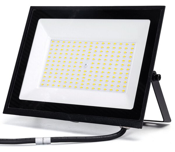 Faro proiettore Led Slim 100W Nero da esterno IP65 Bianco neutro 4000K Aigostar
