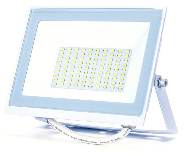 Faro proiettore Led Slim 50W Bianco da esterno IP65 Bianco freddo 6500K Aigostar