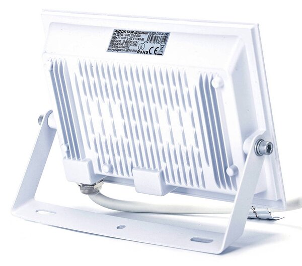 Faro proiettore Led Slim 50W Bianco da esterno IP65 Bianco freddo 6500K Aigostar