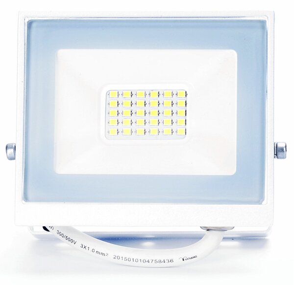 Faro proiettore Led Slim 20W Bianco da esterno IP65 Bianco freddo 6500K Aigostar