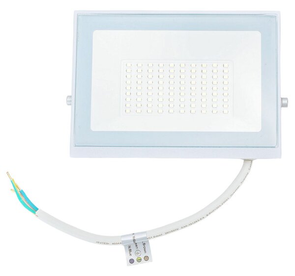 Faro proiettore Led Slim 50W Bianco da esterno IP65 Bianco freddo 6500K Aigostar