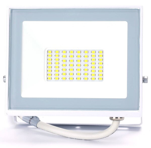 Faro proiettore Led Slim 30W Bianco da esterno IP65 Bianco freddo 6500K Aigostar