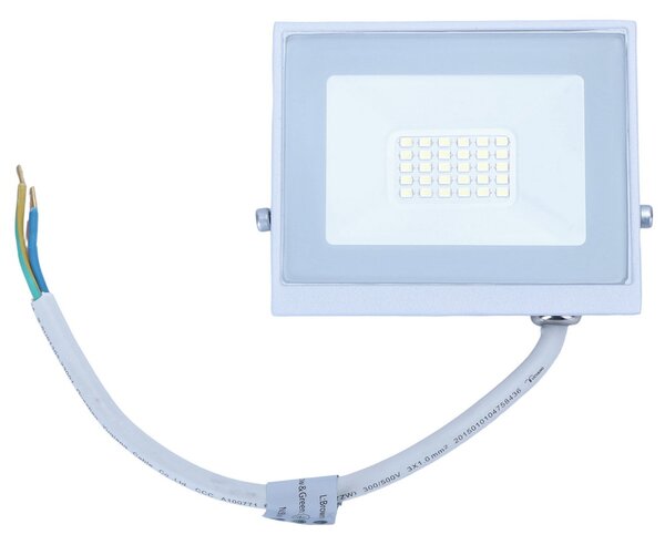 Faro proiettore Led Slim 20W Bianco da esterno IP65 Bianco freddo 6500K Aigostar