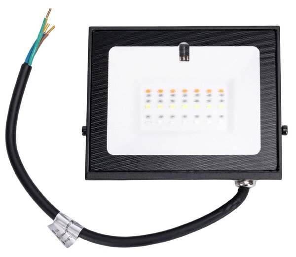 Faro proiettore Led Seven 10W Nero da esterno IP65 RGB luce regolabile e dimmerabile con telecomando Aigostar