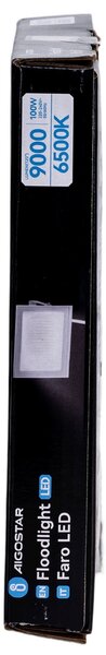 Faro proiettore Led Slim 100W Bianco da esterno IP65 Bianco freddo 6500K Aigostar