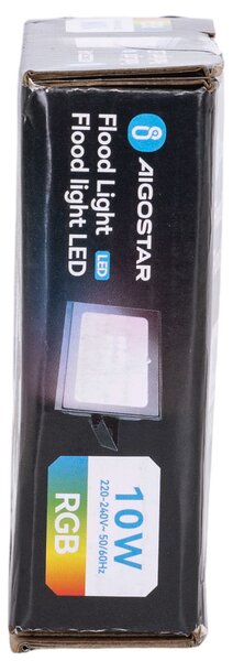 Faro proiettore Led Seven 20W Nero da esterno IP65 RGB luce regolabile e dimmerabile con telecomando Aigostar