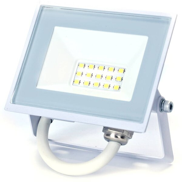 Faro proiettore Led Slim 10W Bianco da esterno IP65 Bianco freddo 6500K Aigostar
