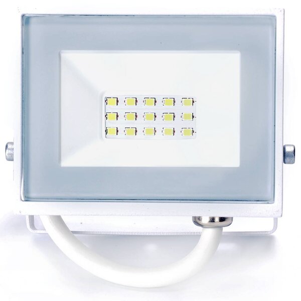 Faro proiettore Led Slim 10W Bianco da esterno IP65 Bianco freddo 6500K Aigostar