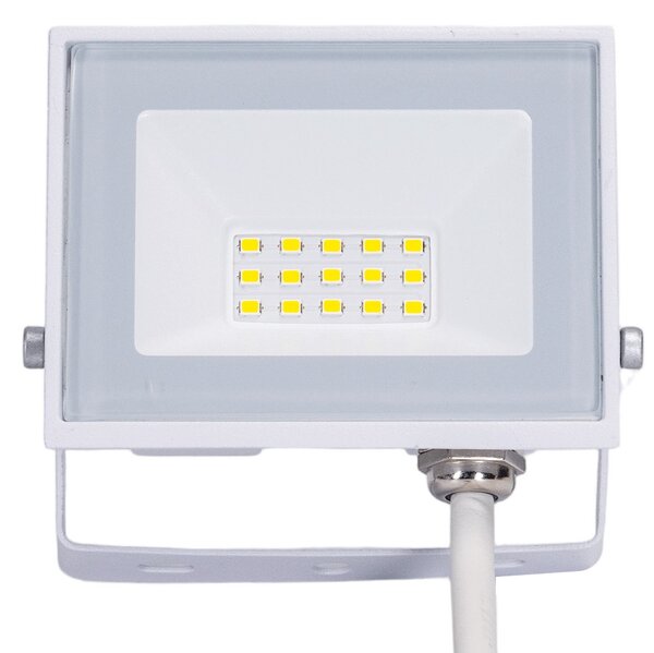 Faro proiettore Led Slim 10W Bianco da esterno IP65 Bianco neutro 4000K Aigostar