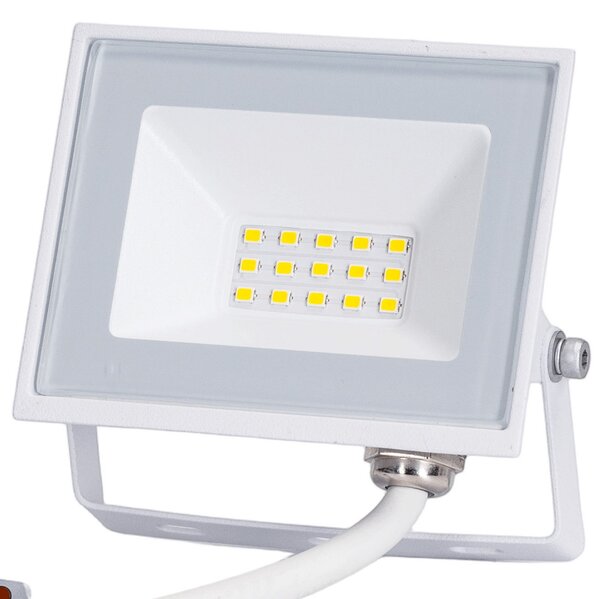 Faro proiettore Led Slim 10W Bianco da esterno IP65 Bianco neutro 4000K Aigostar