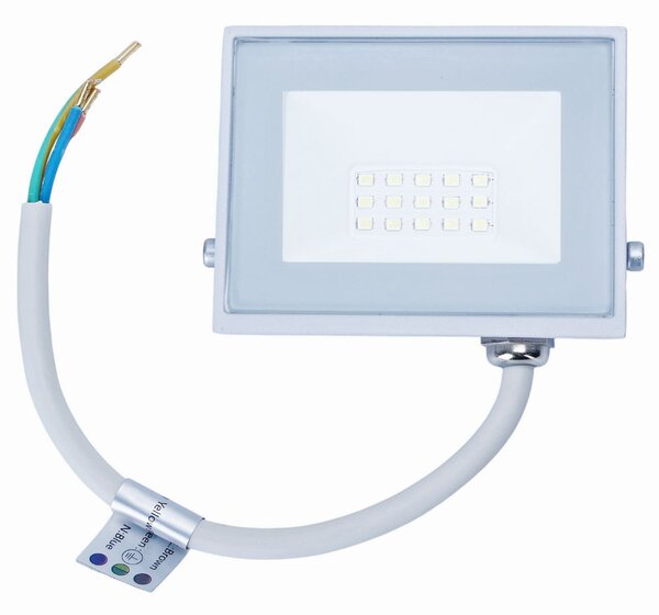 Faro proiettore Led Slim 10W Bianco da esterno IP65 Bianco freddo 6500K Aigostar