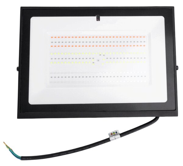 Faro proiettore Led Seven 100W Nero da esterno IP65 RGB luce regolabile e dimmerabile con telecomando Aigostar