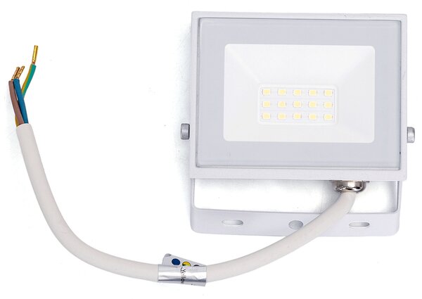 Faro proiettore Led Slim 10W Bianco da esterno IP65 Bianco neutro 4000K Aigostar
