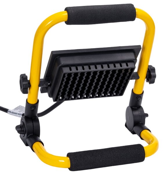 Faro Led da lavoro portatile 30W Nero e giallo IP65 Bianco freddo 6500K Aigostar