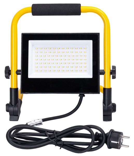 Faro Led da lavoro portatile 50W Nero e giallo IP65 Bianco freddo 6500K Aigostar