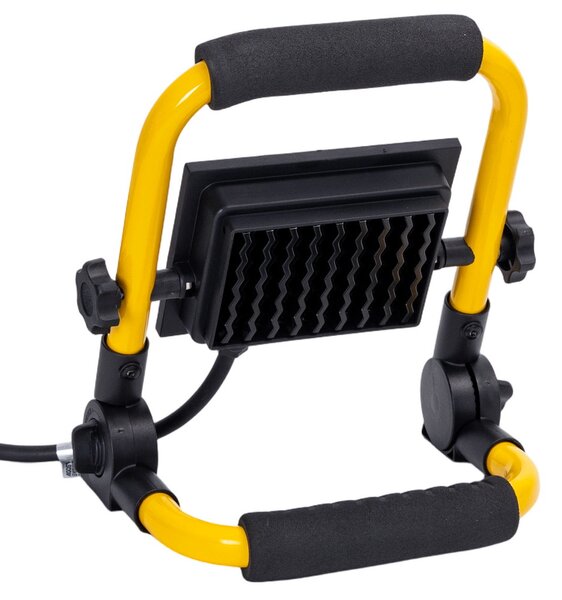 Faro Led da lavoro portatile 20W Nero e giallo IP65 Bianco freddo 6500K Aigostar