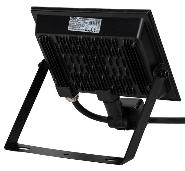 Faro proiettore Led Slim 50W Nero da esterno IP65 Bianco neutro 4000K con sensore crepuscolare e di movimento Aigostar