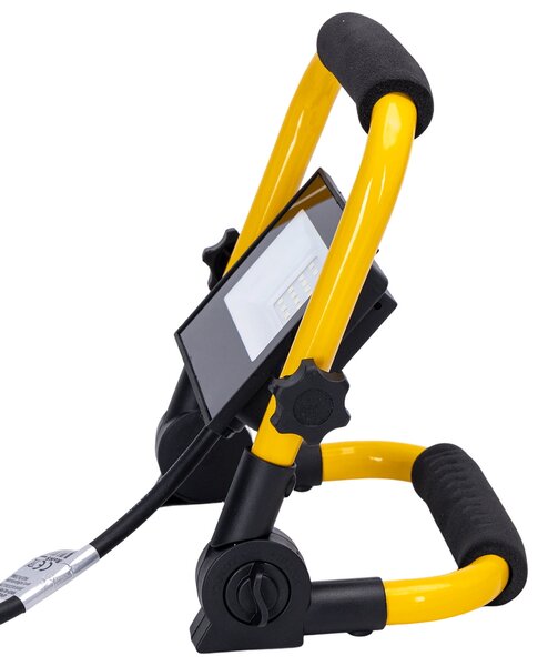Faro Led da lavoro portatile 20W Nero e giallo IP65 Bianco freddo 6500K Aigostar