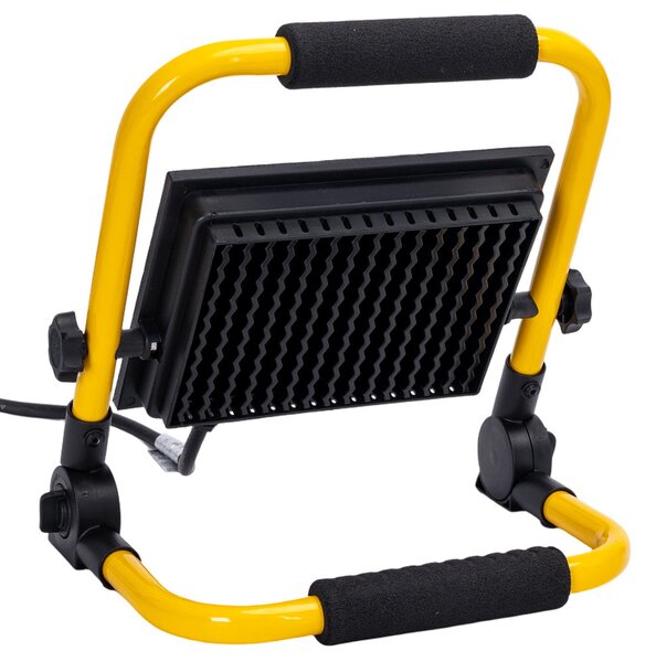 Faro Led da lavoro portatile 50W Nero e giallo IP65 Bianco freddo 6500K Aigostar