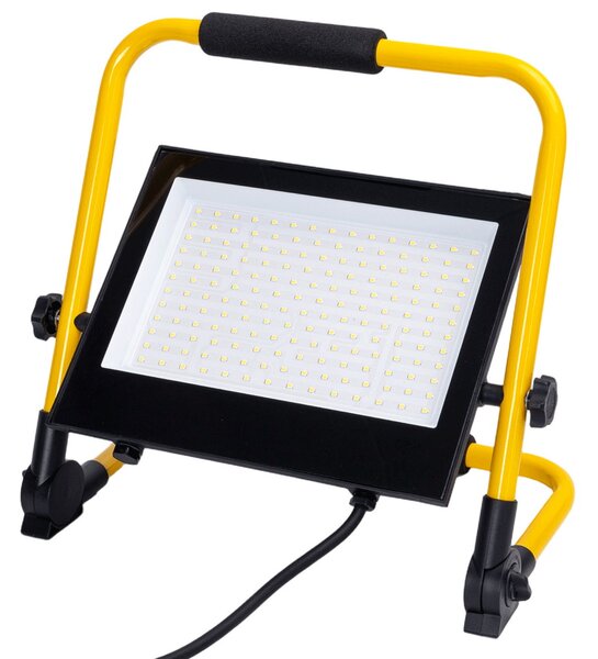 Faro Led da lavoro portatile 100W Nero e giallo IP65 Bianco freddo 6500K Aigostar