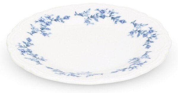 Piatto da dolce bianco/blu in porcellana ø 16 cm Retro – BonBistro