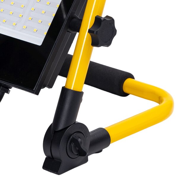Faro Led da lavoro portatile 100W Nero e giallo IP65 Bianco freddo 6500K Aigostar