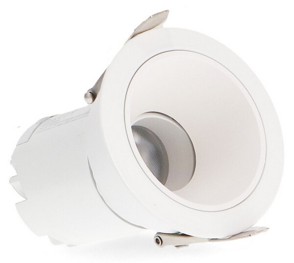 Faretto Led da incasso Cobve 7W Rotondo Cornice bianca Apertura 36 gradi CCT temperatura colore regolabile iSG Lighting