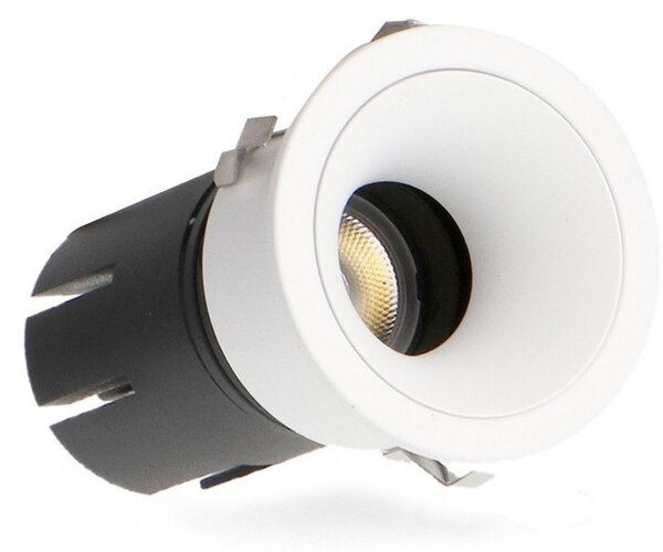 Faretto Led da incasso 5W Rotondo Orientabile Cornice bianca Apertura 36 gradi CCT temperatura colore regolabile iSG Lighting