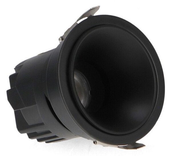 Faretto Led da incasso Cobve 10W Rotondo Cornice nera Apertura 36 gradi CCT temperatura colore regolabile iSG Lighting