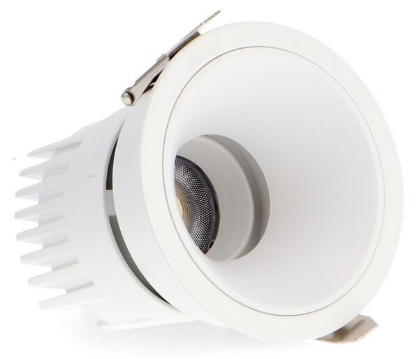 Faretto Led da incasso Cobve 10W Rotondo Cornice bianca Apertura 36 gradi CCT temperatura colore regolabile iSG Lighting