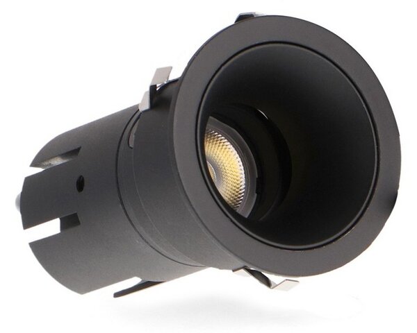 Faretto Led da incasso 5W Rotondo Orientabile Cornice nera Apertura 36 gradi CCT temperatura colore regolabile iSG Lighting