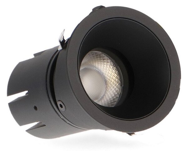 Faretto Led da incasso 10W Rotondo Orientabile Cornice nera Apertura 36 gradi CCT temperatura colore regolabile iSG Lighting