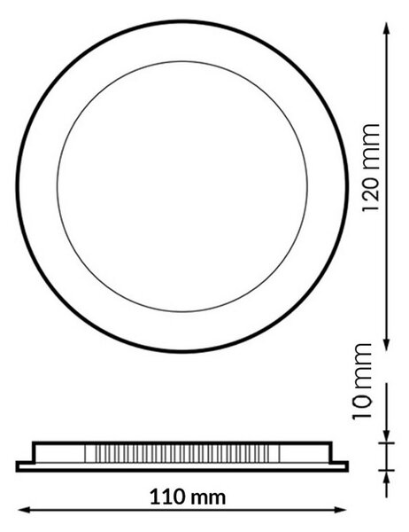 Faretto Led da incasso Slim Serie Pro 6W Rotondo Cornice bianca Apertura 120 gradi CCT temperatura colore regolabile iSG Lighting