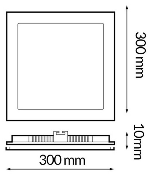 Faretto Led da incasso Slim Serie Pro 25W Quadrato Cornice bianca Apertura 120 gradi CCT temperatura colore regolabile iSG Lighting