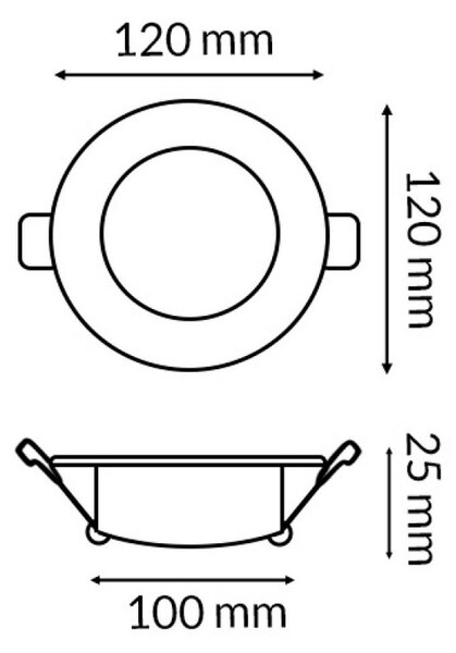 Faretto Led da incasso Lass 10W Rotondo Cornice bianca Apertura 120 gradi CCT temperatura colore regolabile iSG Lighting