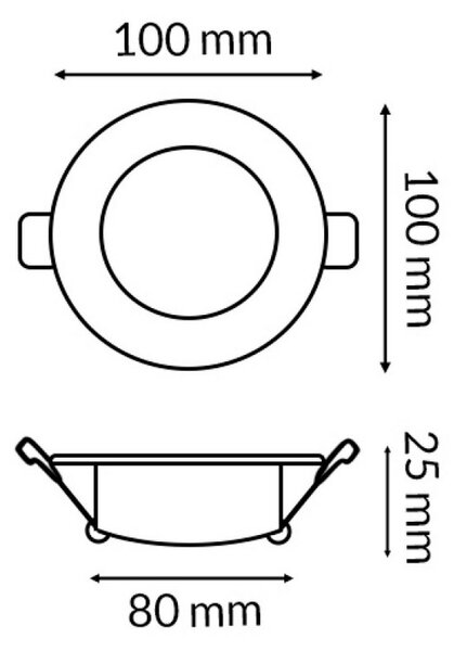 Faretto Led da incasso Lass 7W Rotondo Cornice bianca Apertura 120 gradi CCT temperatura colore regolabile iSG Lighting