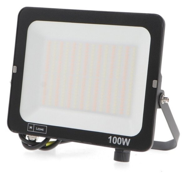 Faro proiettore Led 100W Nero da esterno IP65 CCT temperatura colore regolabile M LEDME
