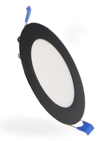 Faretto Led da incasso Slim 6W Rotondo Cornice nera Apertura 120 gradi CCT temperatura colore regolabile M LEDME