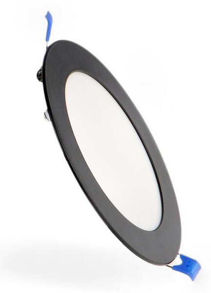 Faretto Led da incasso Slim 12W Rotondo Cornice nera Apertura 120 gradi CCT temperatura colore regolabile M LEDME