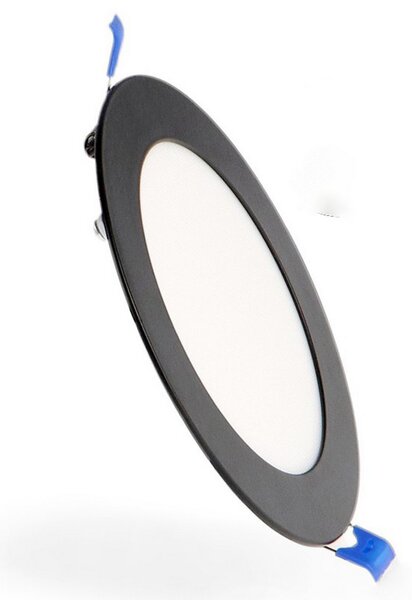 Faretto Led da incasso Slim 9W Rotondo Cornice nera Apertura 120 gradi CCT temperatura colore regolabile M LEDME