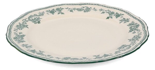 Piatto da dolce verde/avorio in porcellana ø 21,5 cm Cyril – S|P Collection