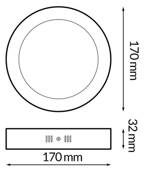 Plafoniera Led 12W Serie Pro Rotonda Bianca CCT temperatura colore regolabile iSG Lighting