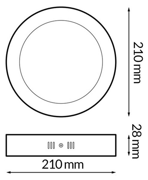 Plafoniera Led 20W Serie Pro Rotonda Bianca CCT temperatura colore regolabile iSG Lighting