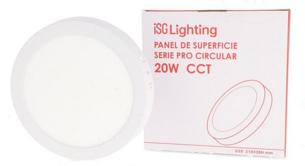 Plafoniera Led 20W Serie Pro Rotonda Bianca CCT temperatura colore regolabile iSG Lighting